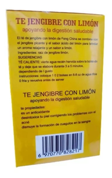 TE LIMON CON JENGIBRE 100% NATURAL - 2