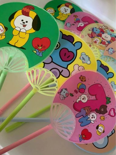 SET 12 LÁPICES BTS21 DISEÑO ABANICO KAWAII - 1