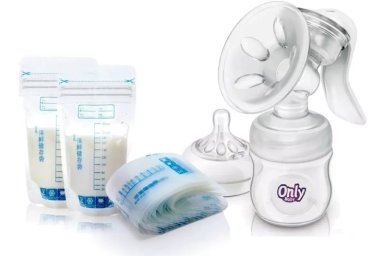 EXTRACTOR LECHE ONLY BABY MANUAL + 60 BOLSAS ALMACENADORAS LECHE - 1