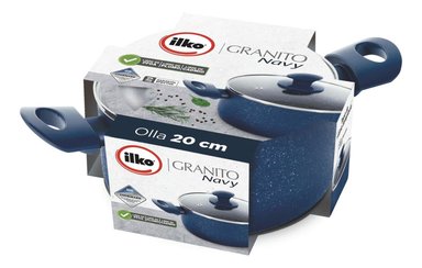 OLLA 20CM GRANITO NAVY ILKO | Azul - 6
