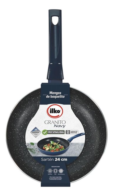 SARTEN 24CM GRANITO NAVY ILKO - 1