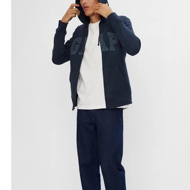 POLERON HOMBRE FULLZIPPER V-HE AZUL - GAP - 499917 - 1