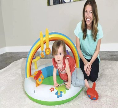 GIMNASIO INFLABLE BEBES RAINBOW 52239 - 3