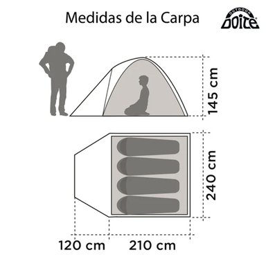 CARPA HI CAMPER SL 4 CARPA FAMILIAR CON EXTENCION FRONTAL - 3