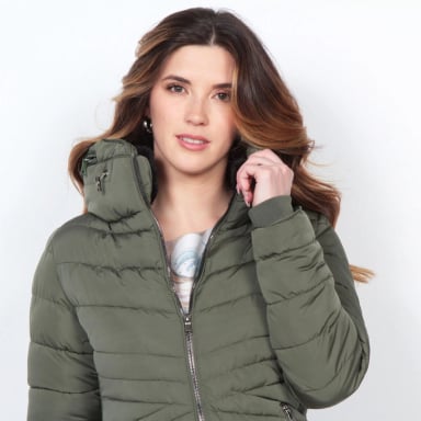 PARKA CAPUCHA INTERNA VERDE MUJER SN1263WA WADOS - 3