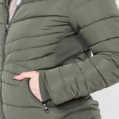 PARKA CAPUCHA INTERNA VERDE MUJER SN1263WA WADOS - 4