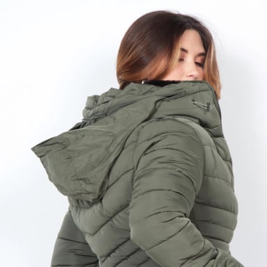 PARKA CAPUCHA INTERNA VERDE MUJER SN1263WA WADOS - 5