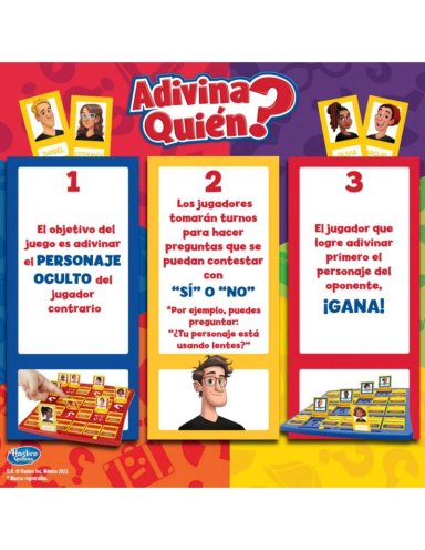 JUEGO DE MESA HASBRO GAMING ADIVINA QUIE N? - 3