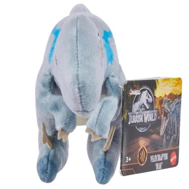 MINI PELUCHE VELOCIRAPTOR BLUE JURASSIC WORLD - 1