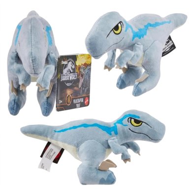 MINI PELUCHE VELOCIRAPTOR BLUE JURASSIC WORLD - 4