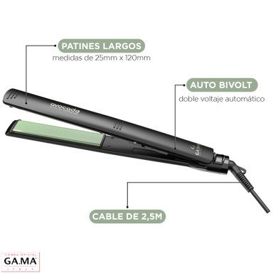 PLANCHA ALISADORA GAMA ELEGANCE AVOCADO CERAMIC ION ACTIVE OIL - 5