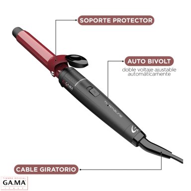 ONDULADOR RIZADOR GAMA TOURMALINE 19 MM ANTIFRIZZ BIVOLT | Negro - 5