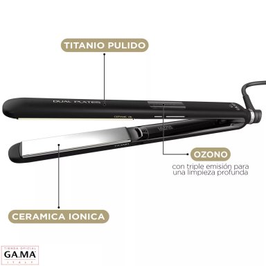PLANCHA ALISADORA GAMA CP14 DUAL PLATES LED 4D TITANIO OZONO - 3