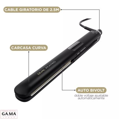 PLANCHA ALISADORA GAMA CP14 DUAL PLATES LED 4D TITANIO OZONO - 5