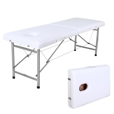 CAMILLA PARA MASAJES ULTRA ESTÉTICA DE 2 CUERPOS PORTÁTIL - 1