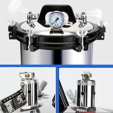 ESTERILIZADOR ULTRA ESTETICA AUTOCLAVE 18 L 3 PIEZAS VAPOR PRESION ACERO INOXIDABLE - 3