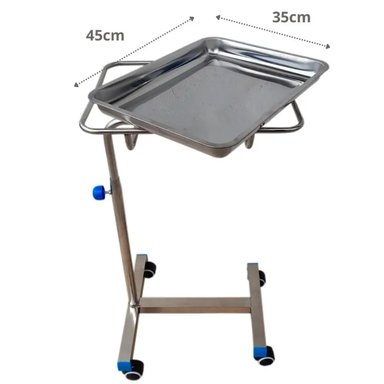 MESA AUXILIAR ULTRA ESTÉTICA METALICA PROFESIONAL - 3