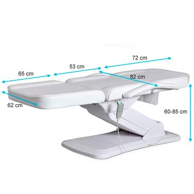 SILLÓN COSMETOLÓGICO CUERPO ULTRA ESTÉTICA ELÉCTRICO C3 BLANCO - 8