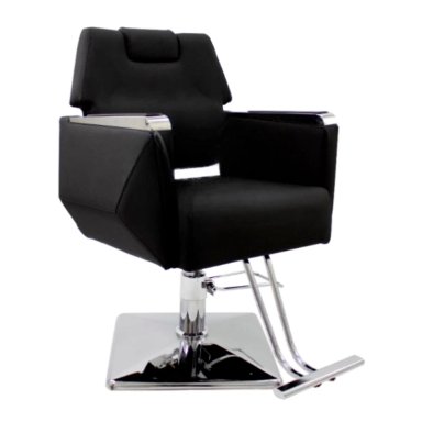 SILLON DE PELUQUERIA MODELO BEAUTY STAR - NEGRO - 1