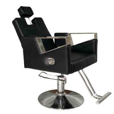 SILLON DE PELUQUERIA ELEGANT BLACK RECLINABLE - NEGRO - 2