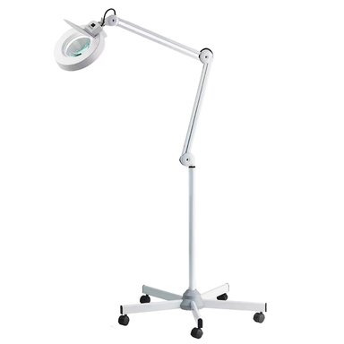 LAMPARA LUPA PEDESTAL - BLANCO - 1