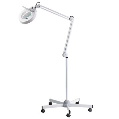 LAMPARA LUPA PEDESTAL - BLANCO - 3