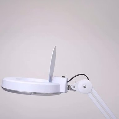 LAMPARA LUPA PEDESTAL - BLANCO - 4