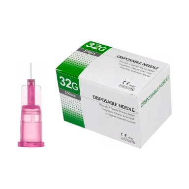 AGUJAS HIPODERMICAS 32G 4MM CAJA * 100 UNDS. - 1