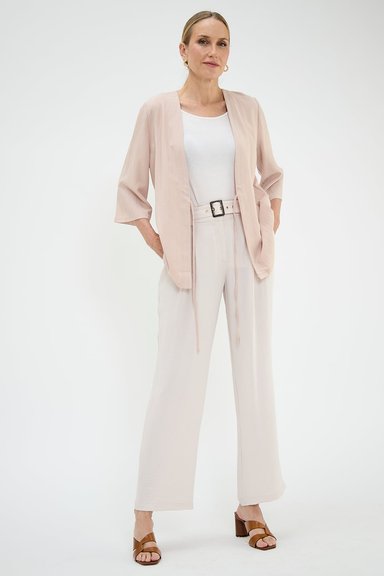 KIMONO MUJER GRIFFE BEIGE TEXTURA - 1