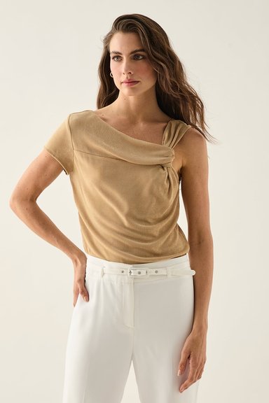 POLERA MUJER ASH BEIGE LISA - 1