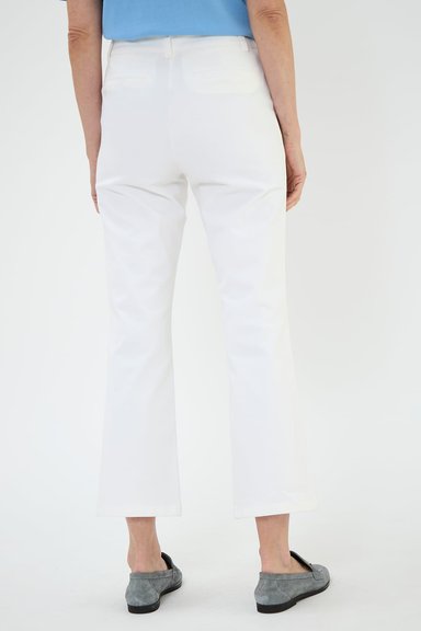 PANTALÓN ALGODÓN MUJER MA GRIFFE BLANCO RECTO - 5