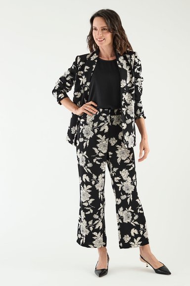 BLAZER MUJER MA GRIFFE NEGRO ESTAMPADO - 1