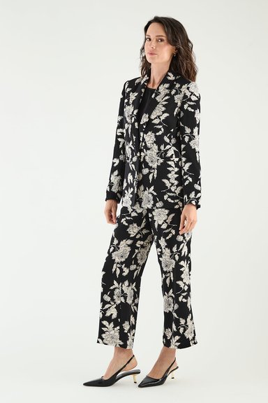 BLAZER MUJER MA GRIFFE NEGRO ESTAMPADO - 3