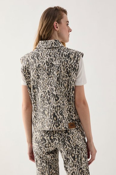 CHAQUETA ALGODÓN MUJER ASH NEGRO MEZCLILLA - 4