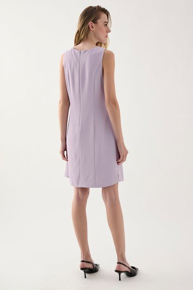 VESTIDO MUJER ASH LILA LISO - 3