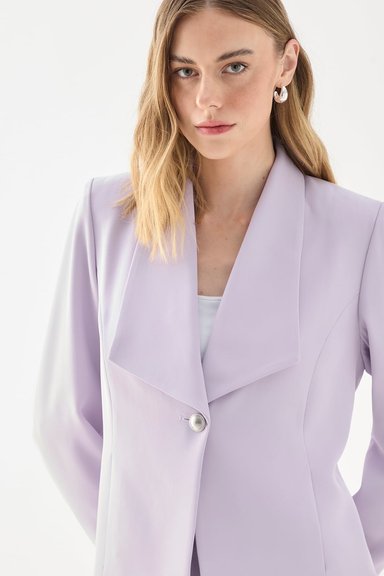 BLAZER MUJER ASH LILA LISO - 2