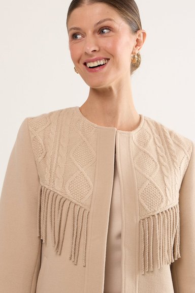 CHAQUETA BEIGE MUJER MAGRIFFE - 2