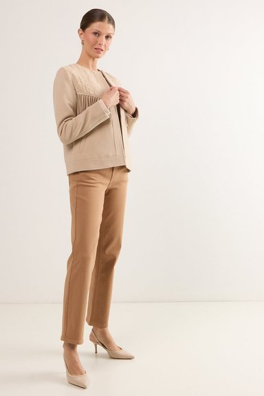 CHAQUETA BEIGE MUJER MAGRIFFE - 5