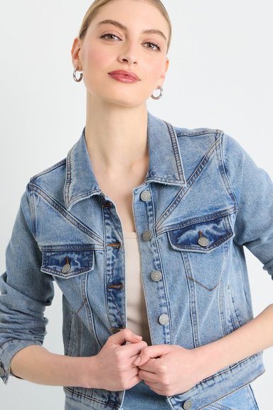 CHAQUETA CELESTE MUJER IO - 2