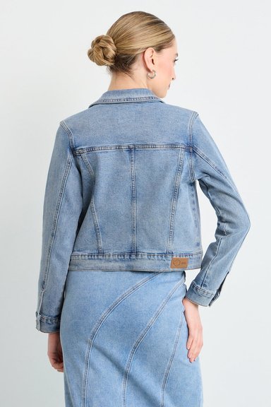 CHAQUETA CELESTE MUJER IO - 3