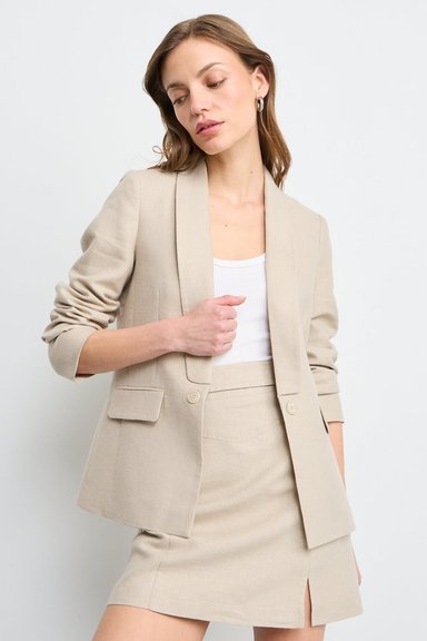 BLAZER BEIGE MUJER IO - 1