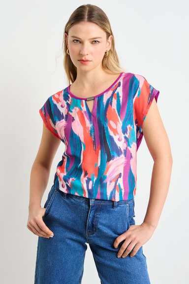 POLERA FUCSIA MUJER ASH - 1