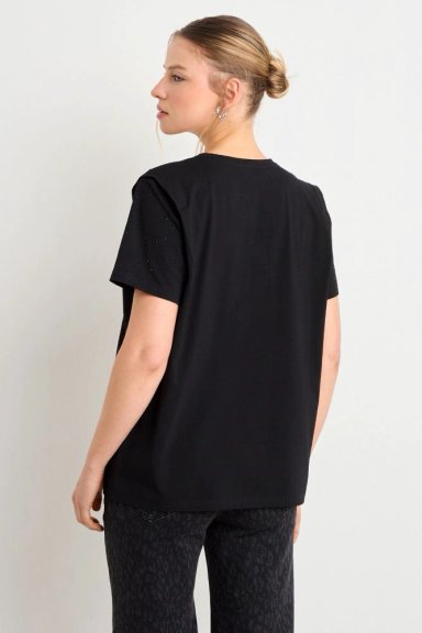 POLERA MANGA CORTA NEGRO MUJER ASH - 3