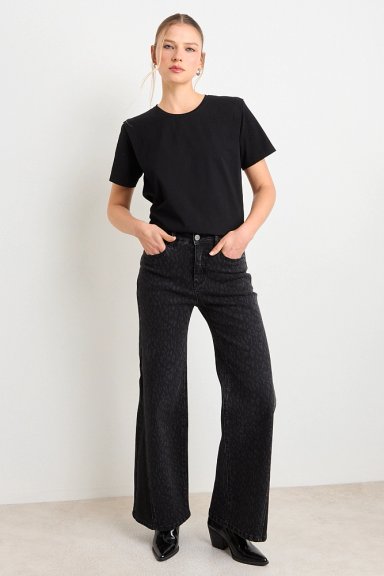 POLERA MANGA CORTA NEGRO MUJER ASH - 4