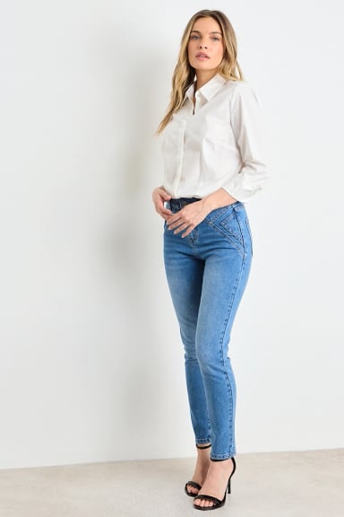 JEANS CELESTE MUJER ASH - 5