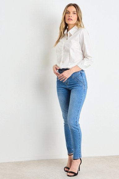 JEANS CELESTE MUJER ASH - 5