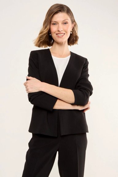 BLAZER SIN SOLAPA NEGRO MUJER MAGRIFFE - 1