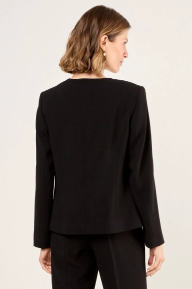 BLAZER SIN SOLAPA NEGRO MUJER MAGRIFFE - 3