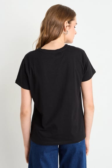 POLERA MANGA CORTA NEGRO MUJER IO - 4
