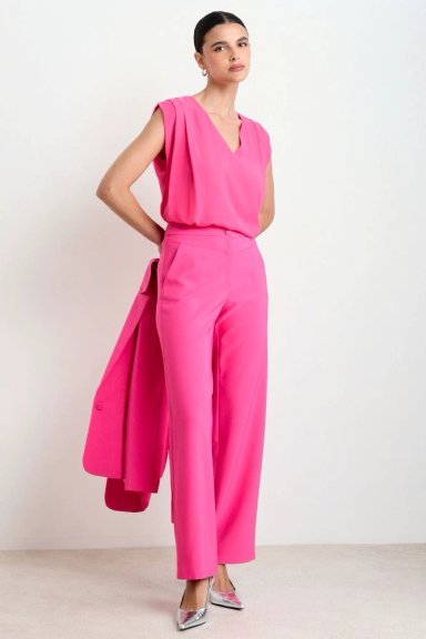 PANTALON RECTO LISO FUCSIA MUJER ASH - 5